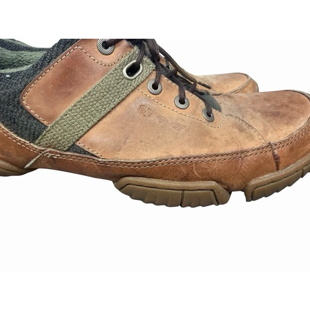 Teva Riva Leather Hiking Shoes Mens 10 Brown Trail Outdoor Comfort Low Lace Up